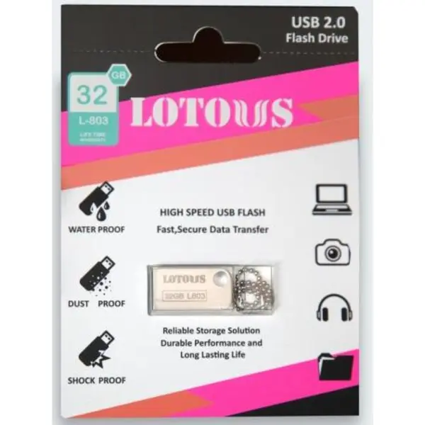 فلش مموری 32G لوتوس مدل L-803 Lotous L803 Flash Memory USB 2.0 32GB