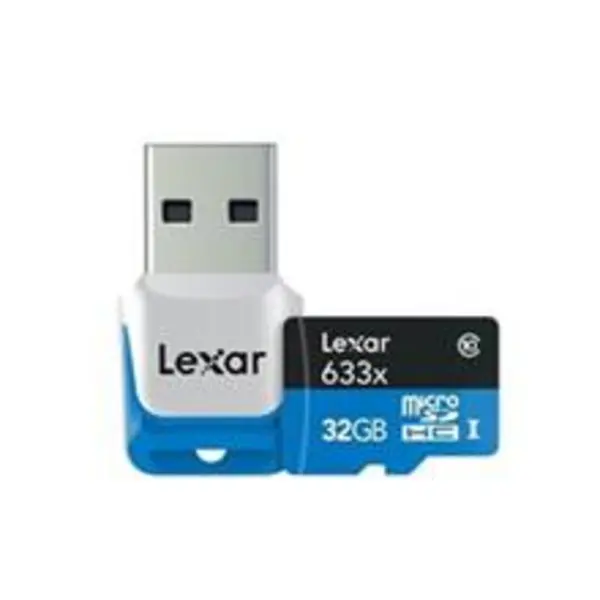 کارت حافظه با ظرفیت 32 گیگابایت لکسار Lexar MICROSDHC Card Class10 633X WITH READER 32GB - 5