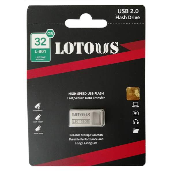 فلش 32 گیگ لوتوس _ نوع رابط USB 2.0 _ مدل L801 Lotous L801 Flash Memory USB 2.0 32GB