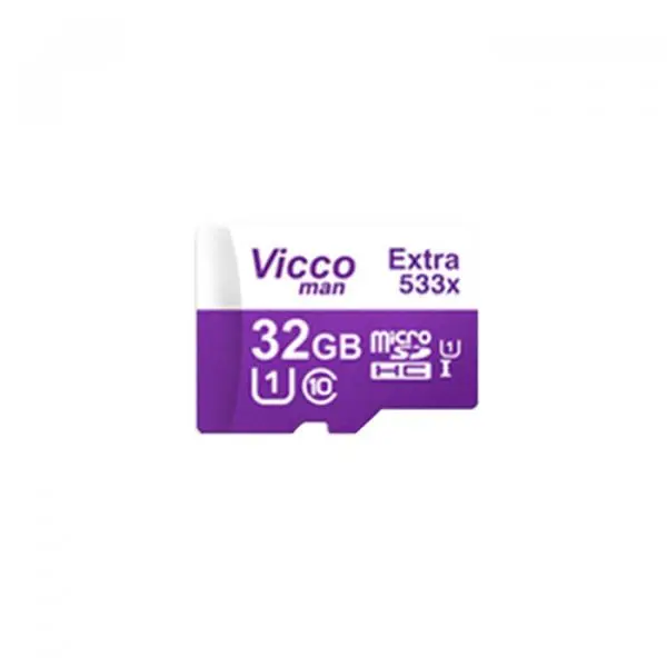 کارت حافظه و رم مموری 32 گیگ Vicco man extra 533x Vicco Man 32GB 80MB MicroSDHC Extra 533X