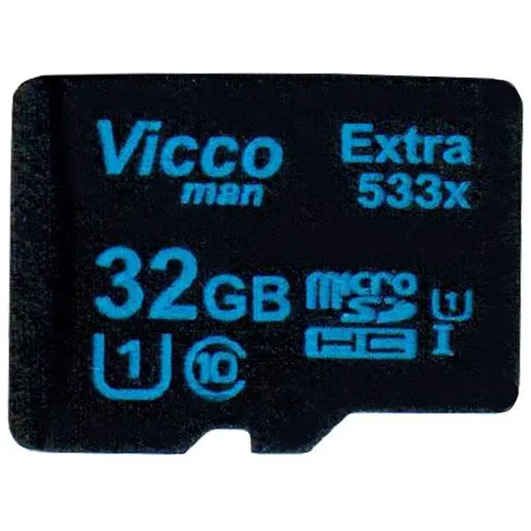 کارت حافظه و رم مموری 32 گیگ Vicco man extra 533x Vicco Man 32GB 80MB MicroSDHC Extra 533X