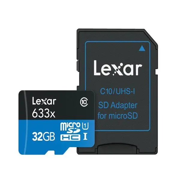 اس دی کارت لکسار مدل 633xظرفیت 32GB Lexar Lexar 32 GB SDHC Micro High Speed 633x UHS-1 95 MBs