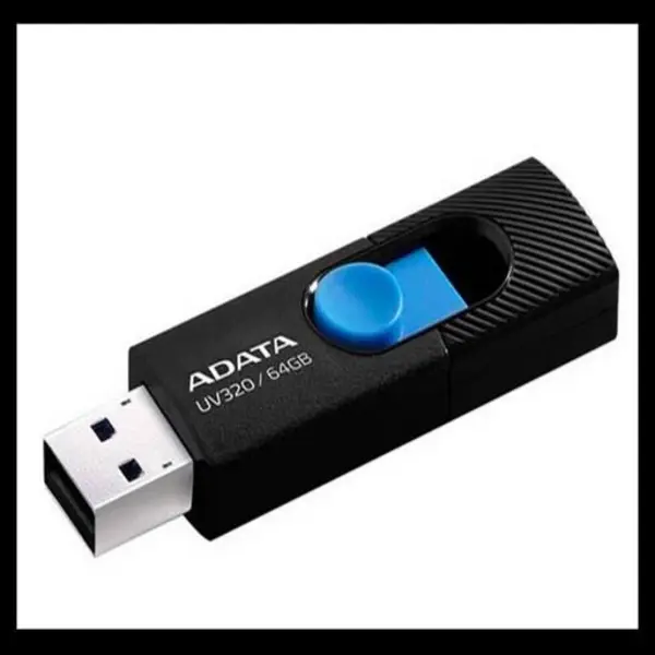 فلش 64 گیگ ای دیتا adata uv320 usb3.2 تعویض مادام العمر آونگ