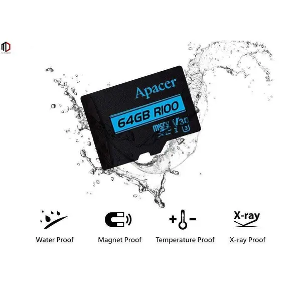 کارت حافظه و رم مموری میکرو 64G اپیسر کلاس ۱۰ سرعت 100Mb/s