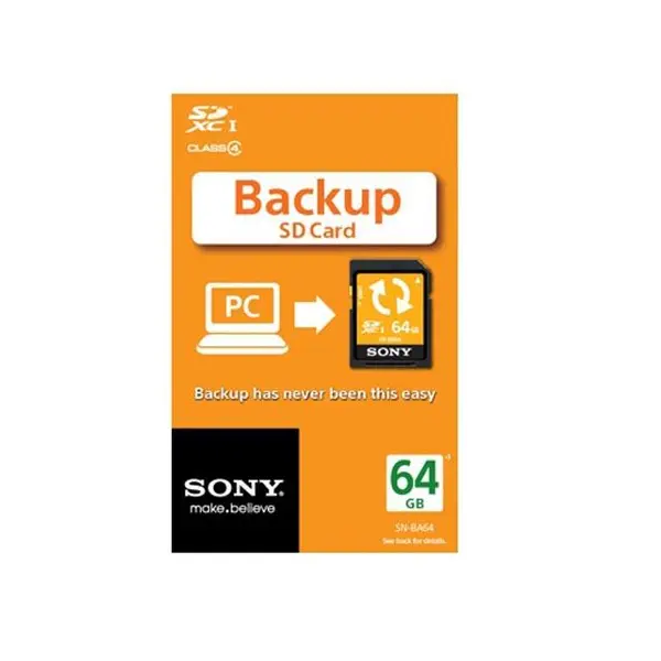 کارت حافظه اس دی 64GB Back Up SD Card SNBA64 Sony 64GB Back Up SD Card SNBA64