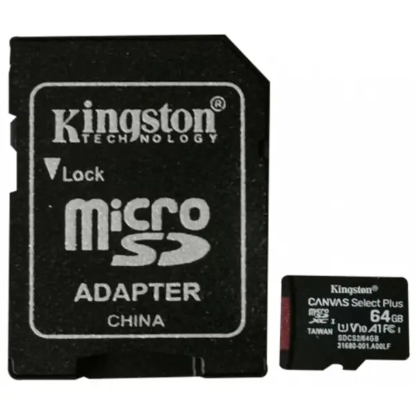مموری کارت 64 گیگابایت Kingston مدل Canvas Select Plus