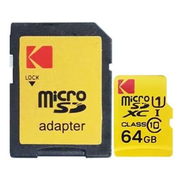 کارت حافظه 64 گیگابایتی کداک Kodak UHS-I U1 Class 10 Premium Performance microSDXC With Adapter - 64GB