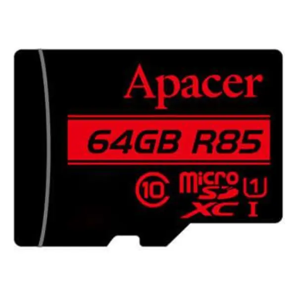 مموری کارت 64 گیگابایت microSDHC اپیسر کلاس 10 استاندارد UHS-I سرعت 45 Apacer MicroSDHC 64GB UHS-I U1 Class 10 - 85MBps With Adaptor - 2