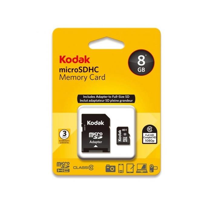 کارت حافظه کداک با ظرفیت 8 گیگابایت Kodak UHS-I U1 MicroSDHC 8GB