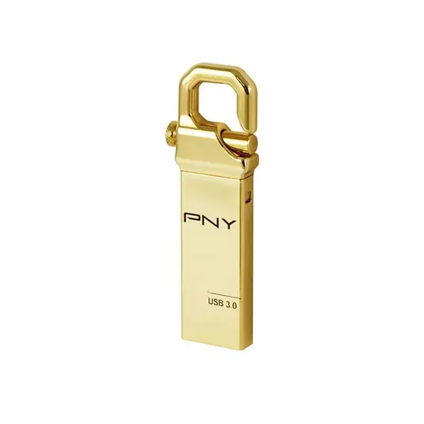 فلش مموری پی ان وای مدل هوک اتچ گلد ادیشن با ظرفیت 8 گیگابایت PNY Hook Attaché Gold Edition USB 3.0 Flash Memory 8GB