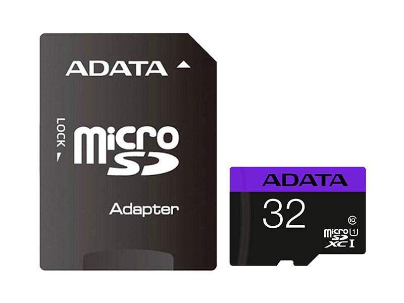 کارت حافظه ای دیتا مدل ADATA Premier microSDXC Card UHS-I Class 10 A1 V10 32GB 80MB/s