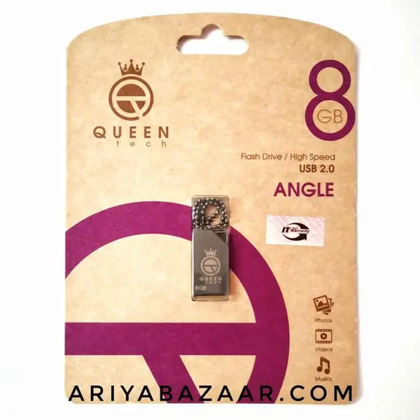 فلش مموری کوئین تک مدل ANGLE ظرفیت 8 گیگابایت Queen tech ANGLE Flash Memory 8GB - 3