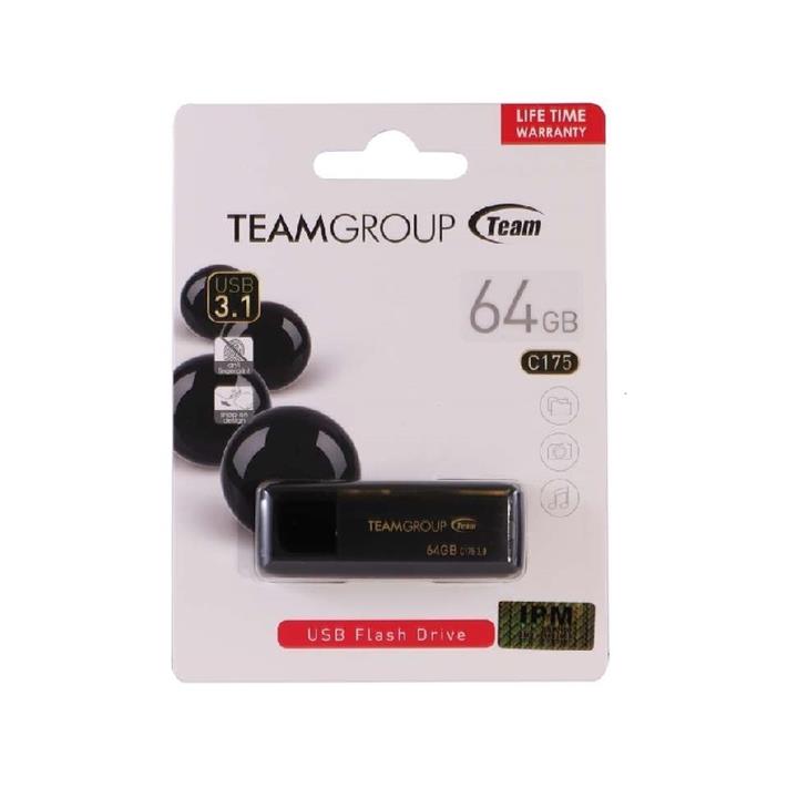 فلش مموری تیم گروپ مدل C175 USB3.2 ظرفیت 64 گیگابایت Team Group C175 USB 3.2 64GB Flash Memor
