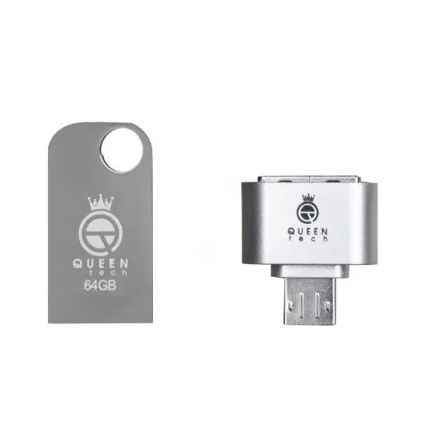 فلش مموری کوئین تک مدل CELL ظرفیت 64 گیگابایت Queen tech CELL Flash Memory 64GB