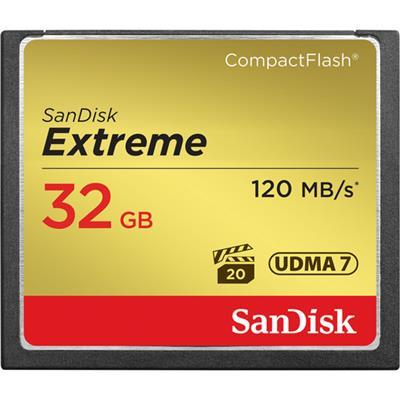 کارت حافظه CompactFlash سن دیسک مدل Extreme سرعت 800X 120MBps ظرفیت 32 گیگابایت SanDisk Extreme CompactFlash 800X 120MBps - 32GB