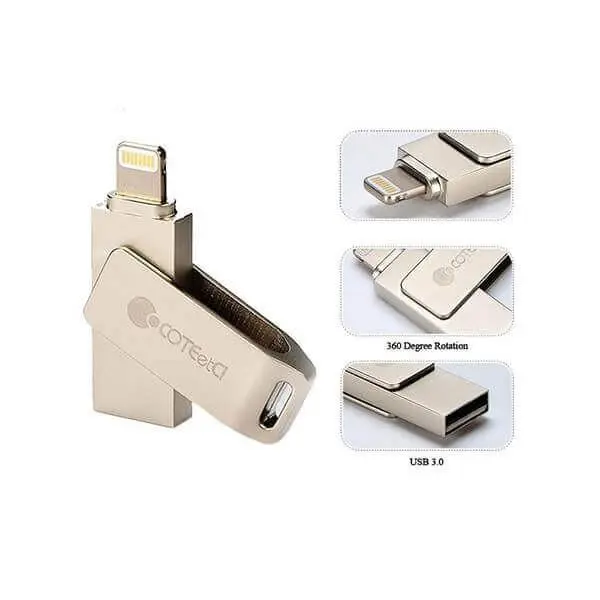 فلش مموری با رابط لایتنینگ مدل COTEetCI iUSB Flash Drive ظرفیت 128GB