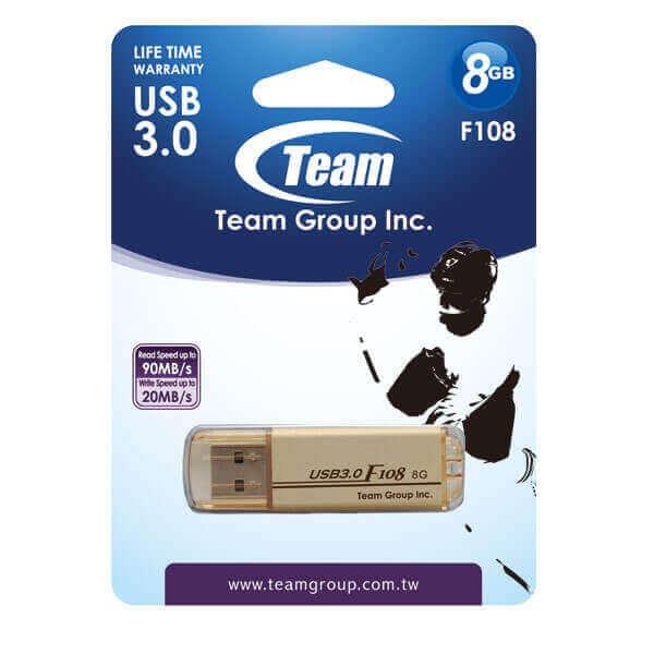 فلش مموری تیم گروپ مدل F108 ترن ظرفیت 8 گیگابایت Team Group F108 Turn Flash Memory - 8GB