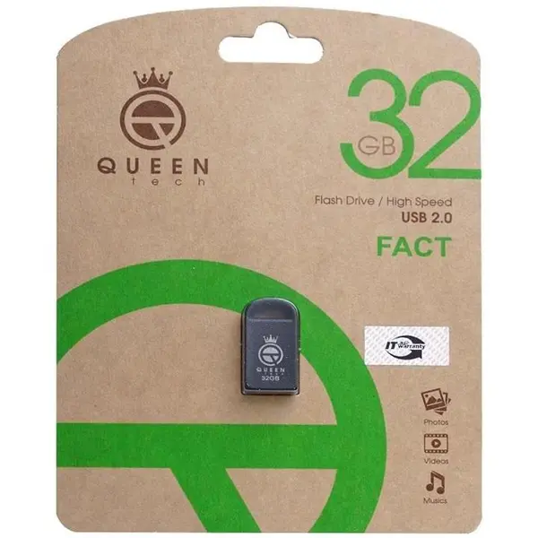 فلش مموری کوئین تک مدل FACT ظرفیت 32 گیگابایت Queen tech Fact Flash Memory 32GB - 3