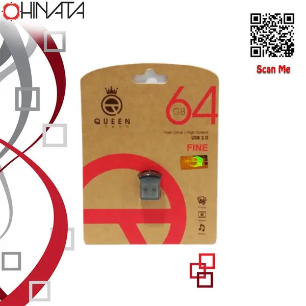 فلش مموری کوئین تِک مدل FINE ظرفیت 64 گیگابات Queen Tech 64g Fine - 5