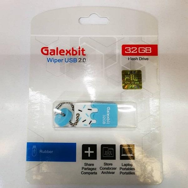 فلش مموری galexbit مدل wiper ظرفیت 32 گیگابایت Galexbit Wiper USB2.0 flash memory 32GB