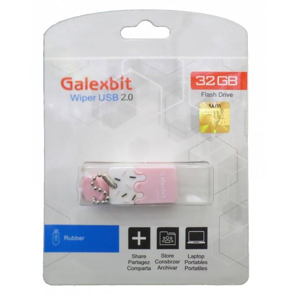 فلش مموری galexbit مدل wiper ظرفیت 32 گیگابایت Galexbit Wiper USB2.0 flash memory 32GB