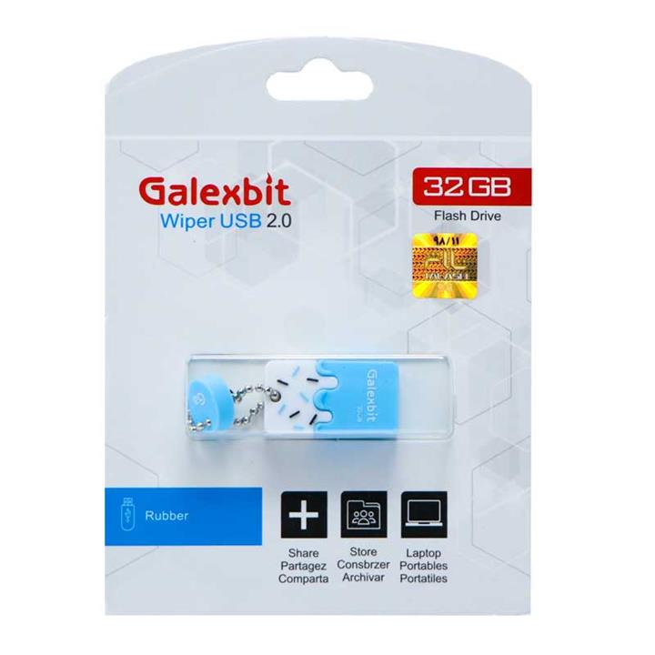 فلش مموری galexbit مدل wiper ظرفیت 32 گیگابایت Galexbit Wiper USB2.0 flash memory 32GB