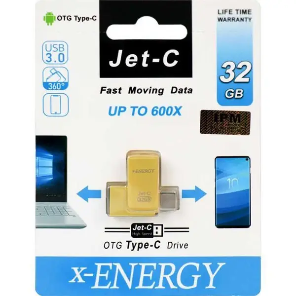 فلش مموری ایکس-انرژی مدل JET-C ظرفیت 32 گیگابایت x-Energy JET-C Flash Memory 32GB - 3