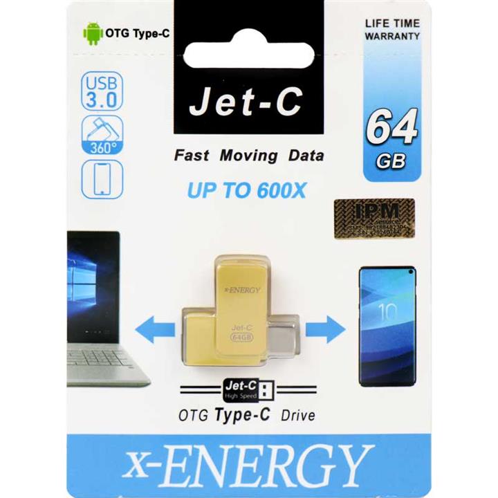 فلش مموری ایکس-انرژی مدل JET-C ظرفیت 64 گیگابایت x-Energy JET-C Flash Memory 64GB