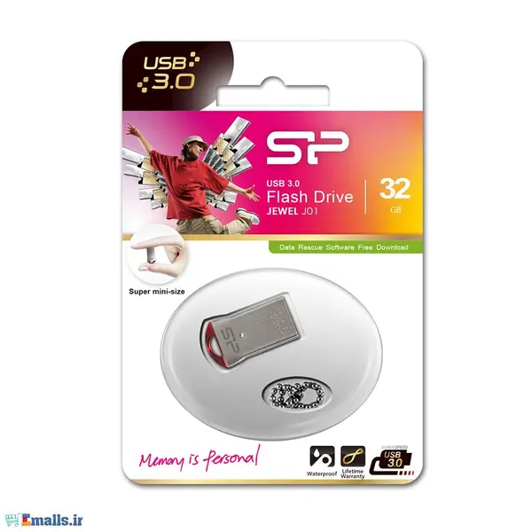 فلش مموری سیلیکون پاور مدل Jewel J01 ظرفیت 64 گیگابایت Silicon Power Jewel J01 Flash Memory - 64GB - 5