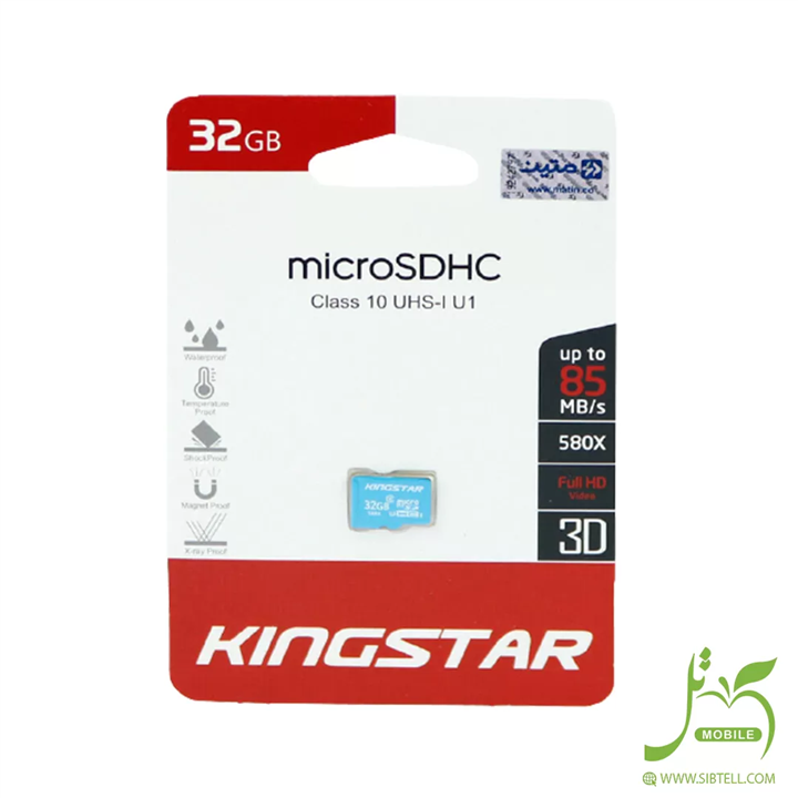 رم میکرو ۳۲ گیگ کینگ استار KingStar U1 C10 85MB/s کد KSO32GBSTBU1W10