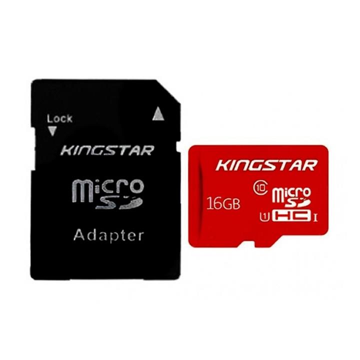 کارت حافظه Kingstar UHS-I U1 Class 10 85MBps microSDHC 16GB Kingstar UHS-I U1 Class 10 85MBps microSDHC With Adapter 16GB