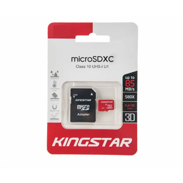 Kingstar UHS-I U1 Class 10 85MBps microSDHC With Adapter 64GB Kingstar UHS-I U1 Class 10 85MBps microSDXC With Adapter 64GB