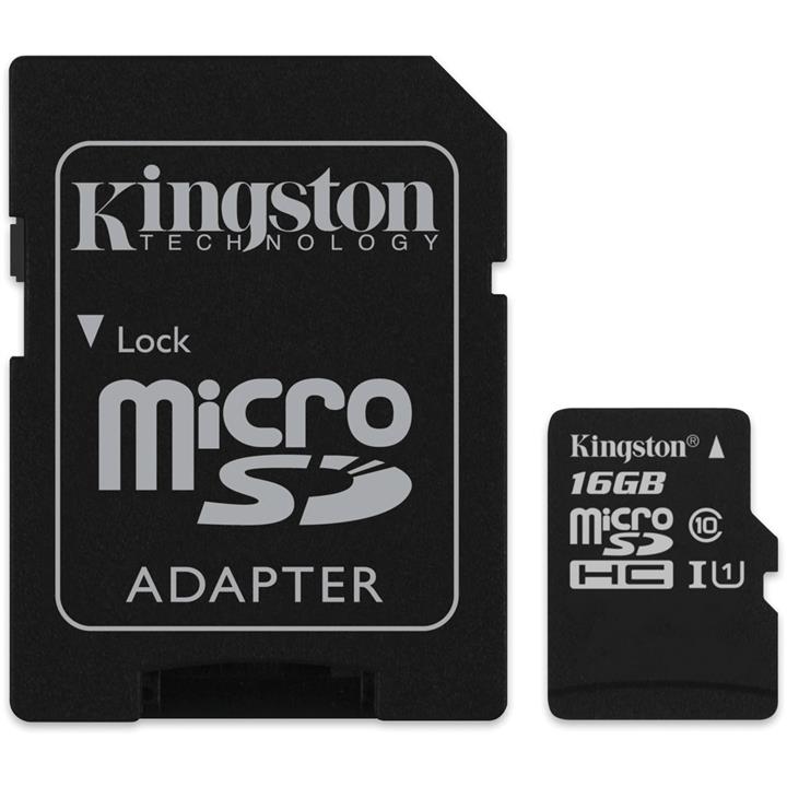 کارت حافظه و رم KingSton microSDHC 16GB Class 10