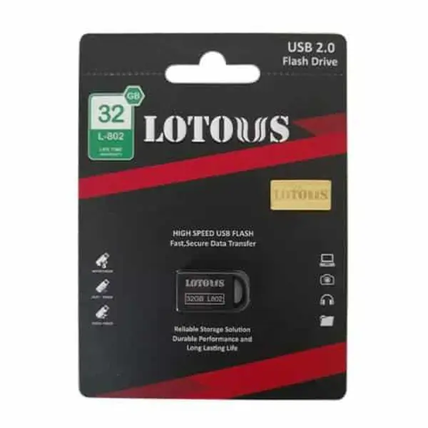 فلش مموری لوتوس مدل L802 ظرفیت 32 گیگابایت Lotous L802 Flash Memory USB 2.0 32GB