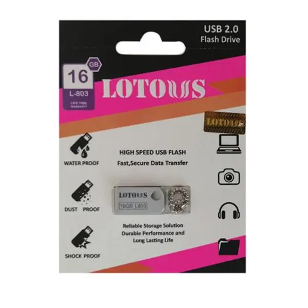 فلش مموری لوتوس مدل L803 ظرفیت 16 گیگابایت Lotous L803 Flash Memory USB 2.0 16GB