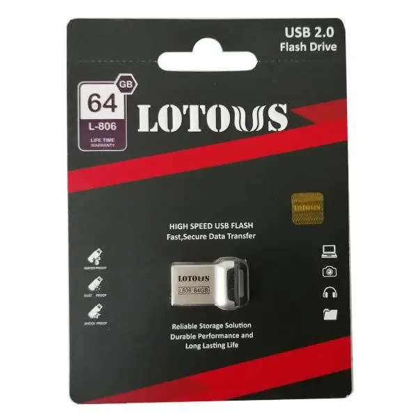 فلش مموری لوتوس مدل L-805 ظرفیت 64 گیگابایت Lotous L805 Flash Memory USB 2.0 64GB