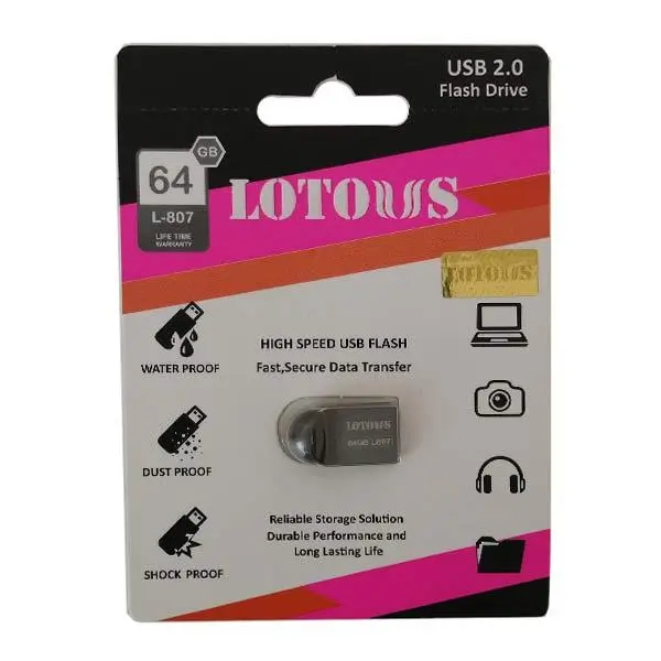 فلش مموری لوتوس مدل L807 ظرفیت 64 گیگابایت Lotous L807 Flash Memory USB 2.0 64GB