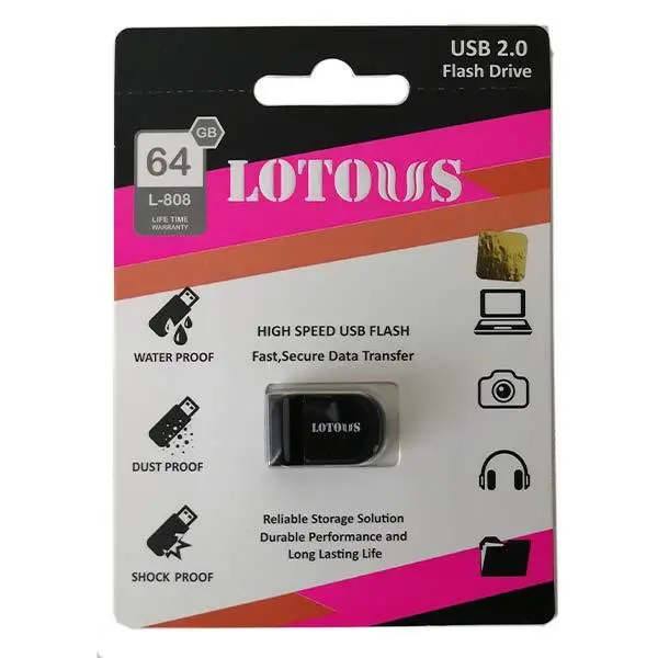 فلش مموری لوتوس مدل L808 ظرفیت 64 گیگابایت Lotous L808 Flash Memory USB 2.0 64GB