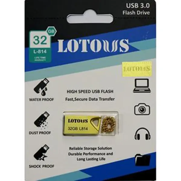 فلش مموری لوتوس مدل L814 ظرفیت 32 گیگابایت Lotous L814 Flash Memory USB 3.0 32GB