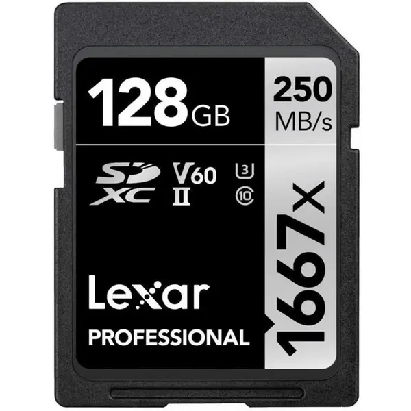 کارت حافظه Lexar128GB Professional 1667x UHS-II SDXC