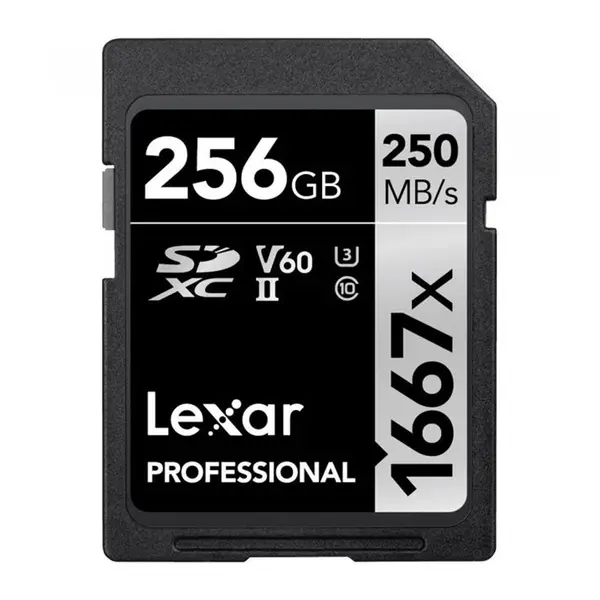 کارت حافظه Lexar256GB Professional 1667x UHS-II SDXC