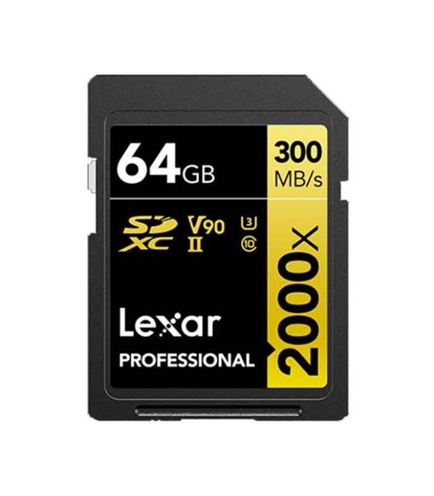 کارت حافظه لکسار Lexar 64GB Professional 2000x UHS-II SDHC