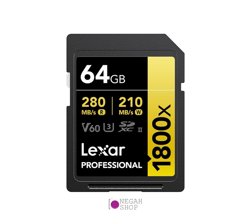 کارت حافظه Lexar Gold SD ظرفیت 64GB سرعت 280MB/S