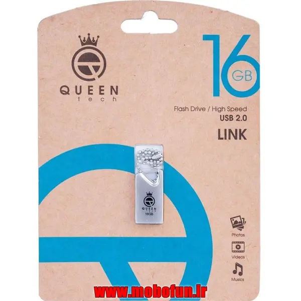 فلش مموری کوئین تک مدل LINK ظرفیت 16 گیگابایت Queen tech LINK Flash Memory 16GB - 4