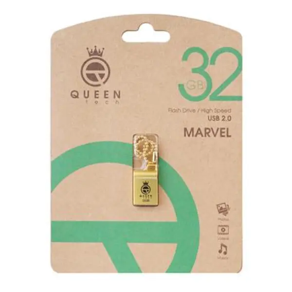 فلش مموری کوئین تک مدل MARVEL ظرفیت 32 گیگابایت Queen tech MARVEL Flash Memory 32 GB