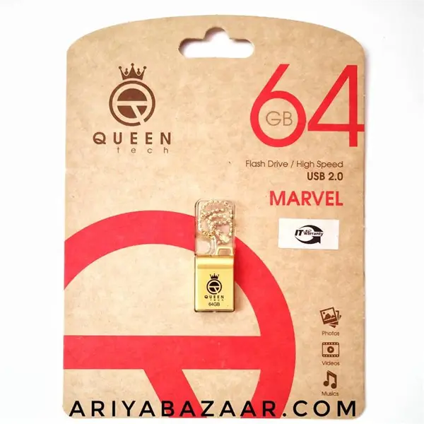 فلش مموری کوئین تک مدل MARVEL ظرفیت 64 گیگابایت Queen tech MARVEL Flash Memory 64 GB - 4
