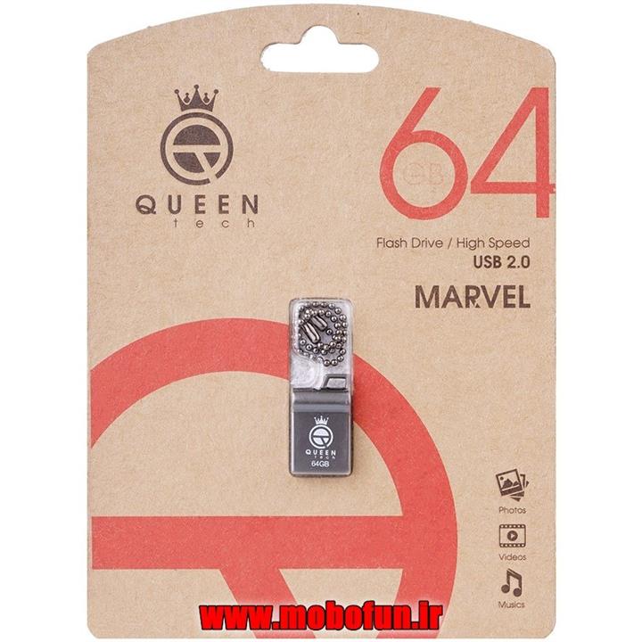 فلش مموری کوئین تک مدل MARVEL ظرفیت 64 گیگابایت Queen tech MARVEL Flash Memory 64 GB