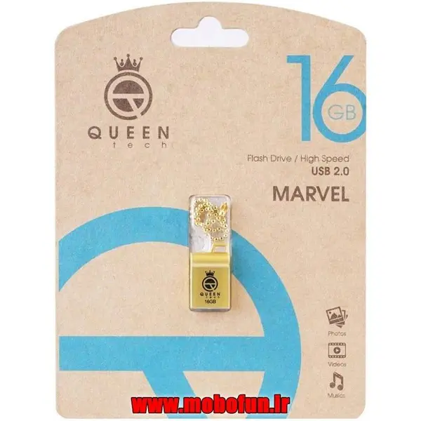 فلش مموری کوئین تک مدل MARVEL-G ظرفیت 16 گیگابایت Queen tech MARVEL-G Flash Memory 16 GB - 3