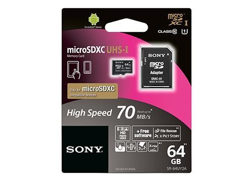 کارت حافظه (مموری کارت) microSD سونی 64 گیگابایت کلاس 10  Sony microSD Memory Card UHS-I Class 10 - SR64UY2A - 64GB