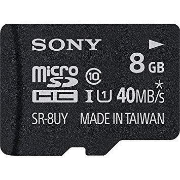 کارت حافظه (مموری کارت) microSD سونی 8 گیگابایت کلاس 10 Sony microSD Memory Card UHS-I Class 10 - SR8UYA - 8GB